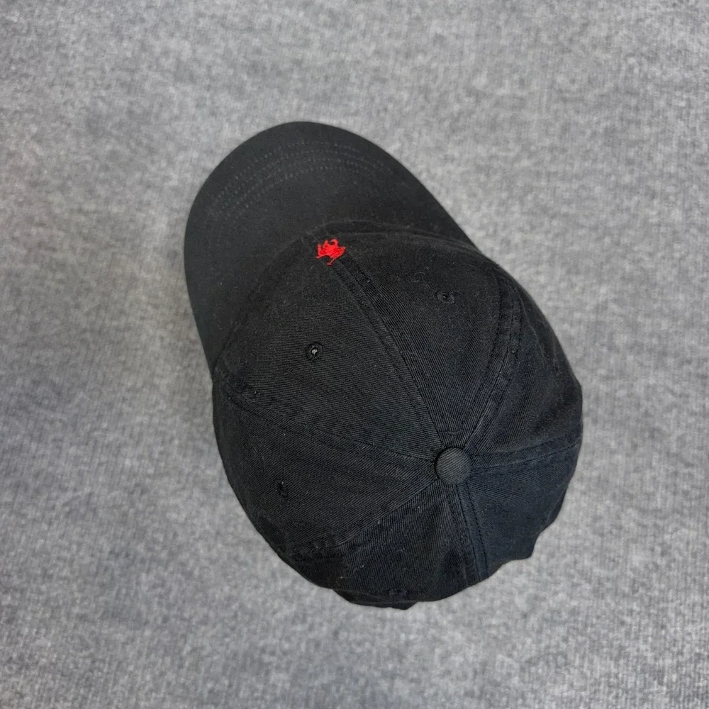 Polo Ralph Lauren Dad Hat Cap Strap Back Strapback Black Red Pony Logo Bred